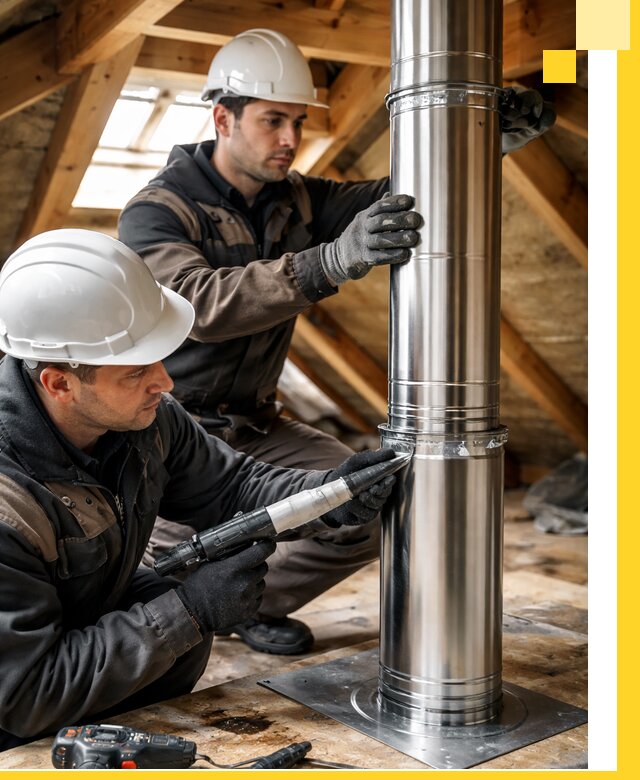 Монтаж дымоходов для каминов в Коломне с гарантией качества