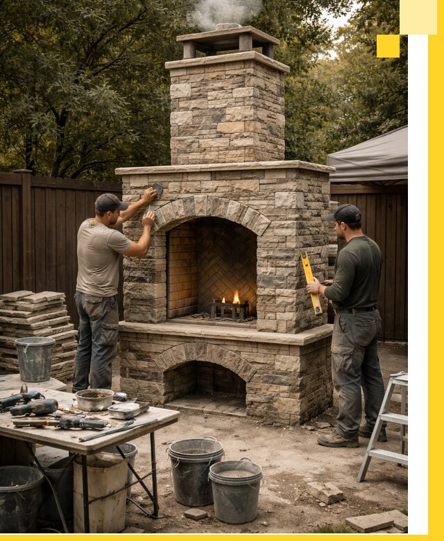 Проектирование и установка уличных каминов в Коломне