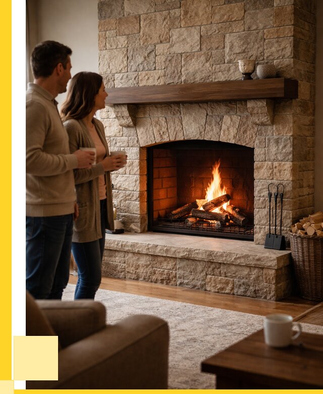 Каменные камины на заказ в Коломне от 182502 р. | ЭриданКлм