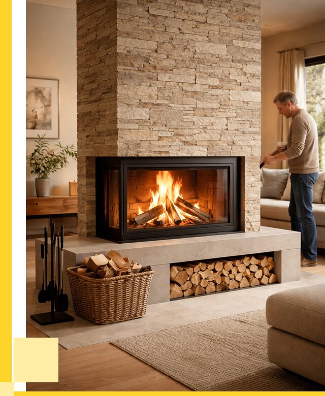 Дровяной камин под ключ в Коломне от 202780 р. | ЭриданКлм