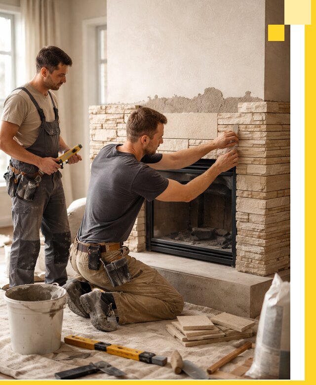 Установка и монтаж каминов для загородного дома в Коломне