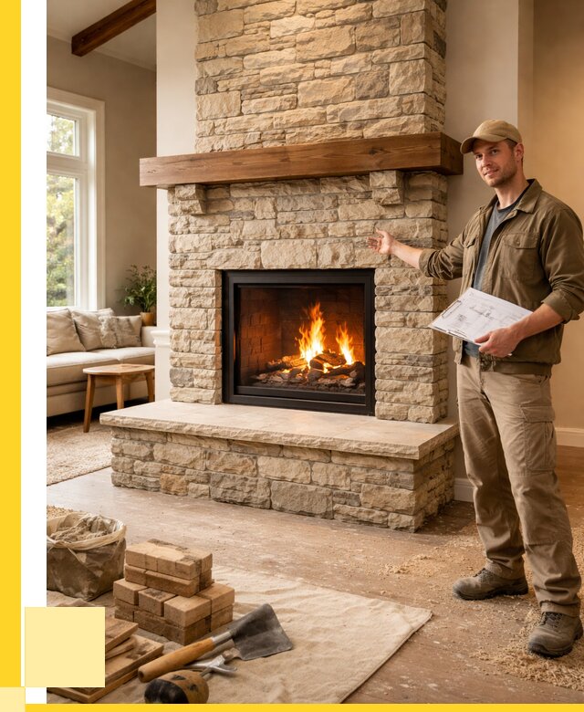 Камины под ключ в Коломне от 182502 р. | ЭриданКлм — установка