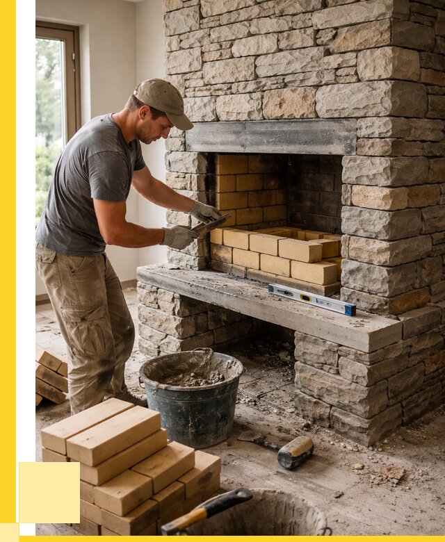 Кладка каминов и камина в Коломне от 25348 р. ЭриданКлм