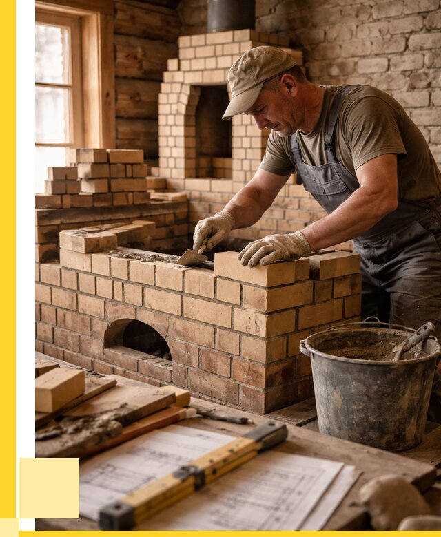 Кладка печей из кирпича в Коломне цены от 30417 р. - ЭриданКлм