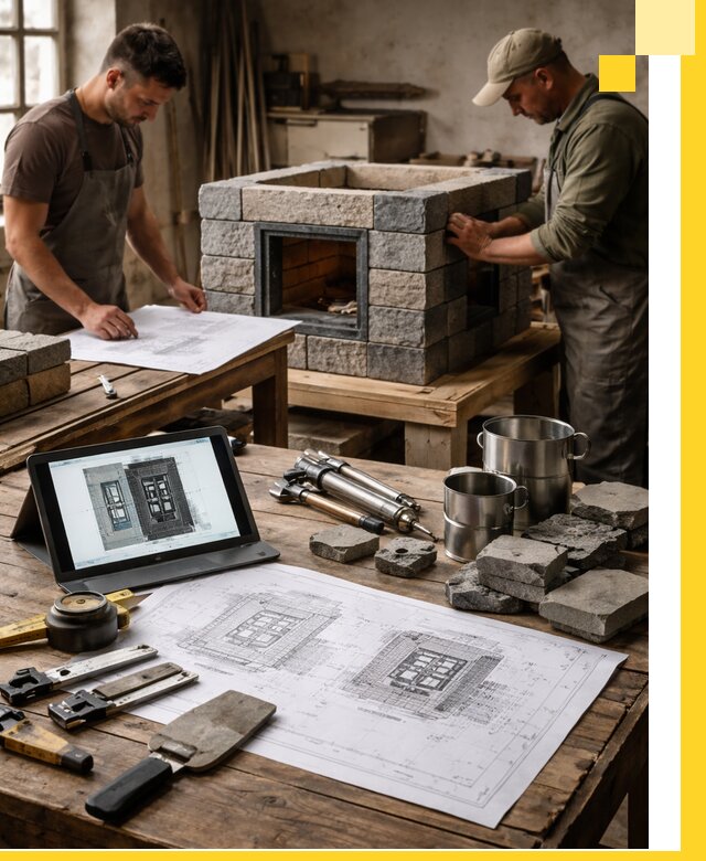 Разработка проектов печей с согласованием и монтажом в Коломне