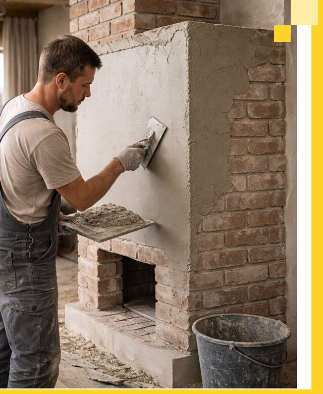 Отделка печей и облицовка каминов в Коломне под ключ