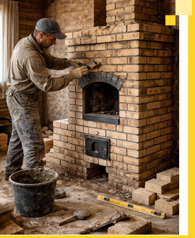 Кирпичные печи под ключ в Коломне: проектирование и кладка
