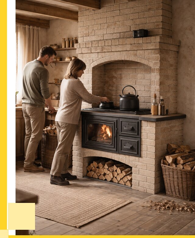 Печи с плитой в Коломне от 45626 р. | ЭриданКлм — кирпичная печь