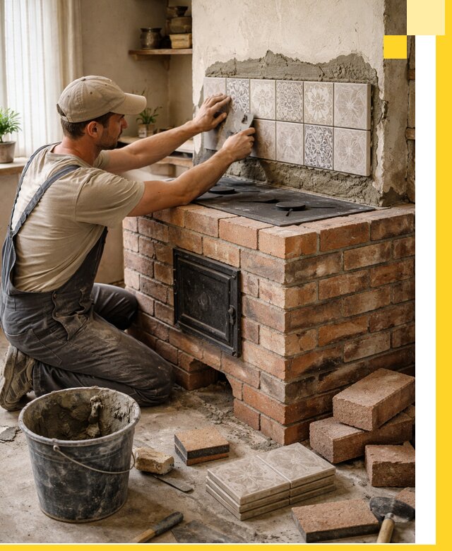 Печи с плитой на заказ монтаж гарантия и сервис в Коломне