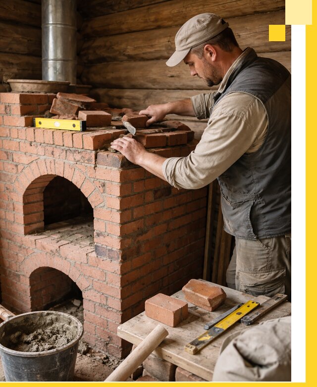 Изготовление и установка русских печей в Коломне под ключ