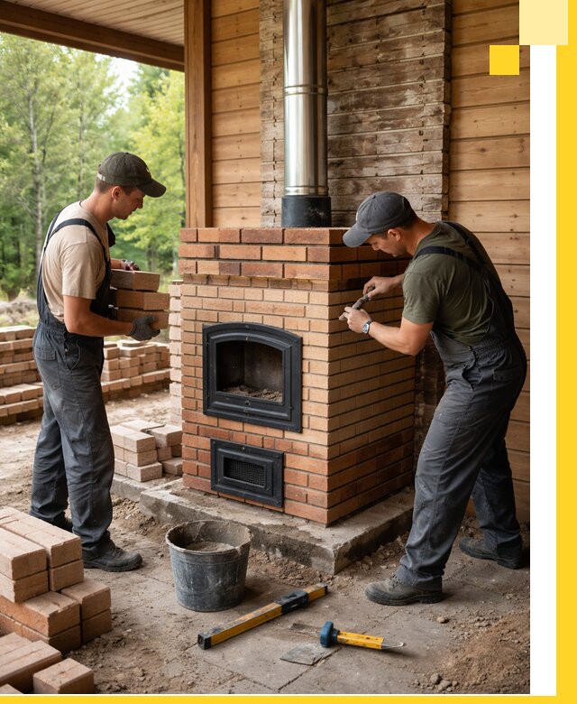 Производство и установка дачных печей под ключ в Коломне