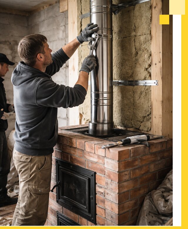 Изготовление и монтаж печей и дымоходов под ключ в Коломне
