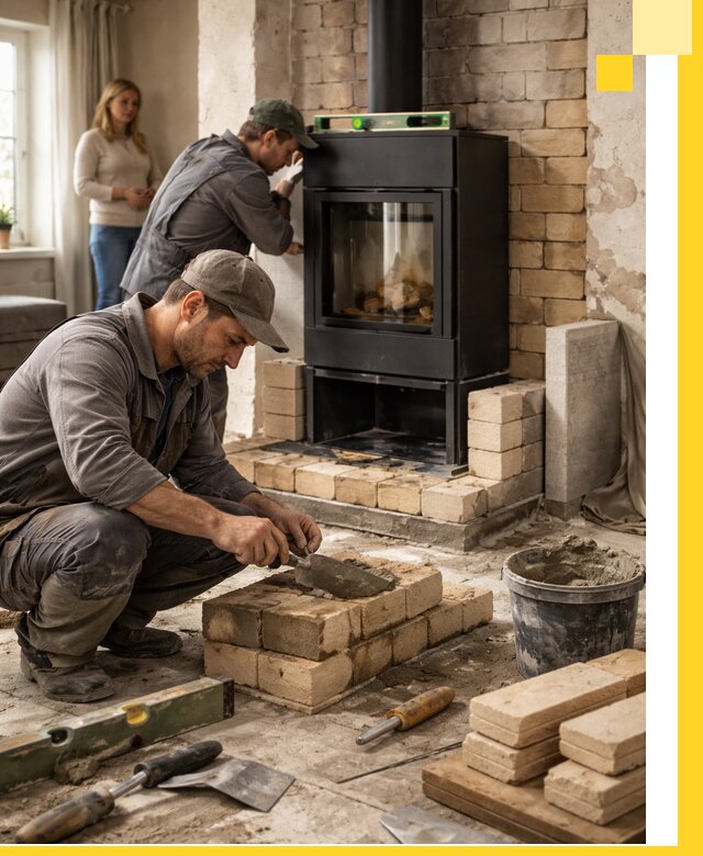 Печи и камины под ключ: проект, установка в Коломне