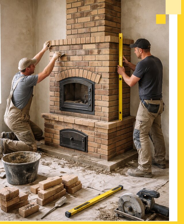 Продажа и установка печей и каминов для дома под ключ в Коломне