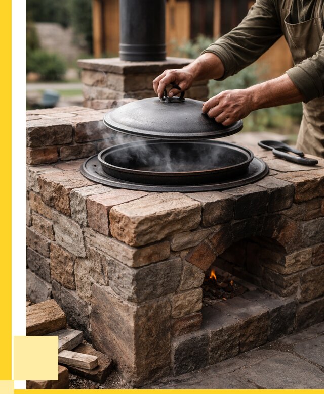 Печи для казана в Коломне по цене от 18250 р. | ЭриданКлм