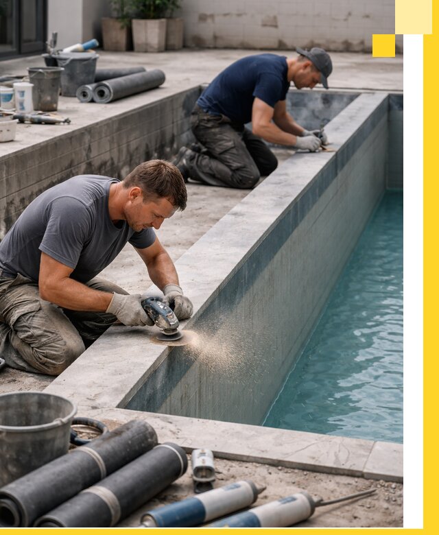 Профессиональный ремонт бассейнов под ключ в Коломне