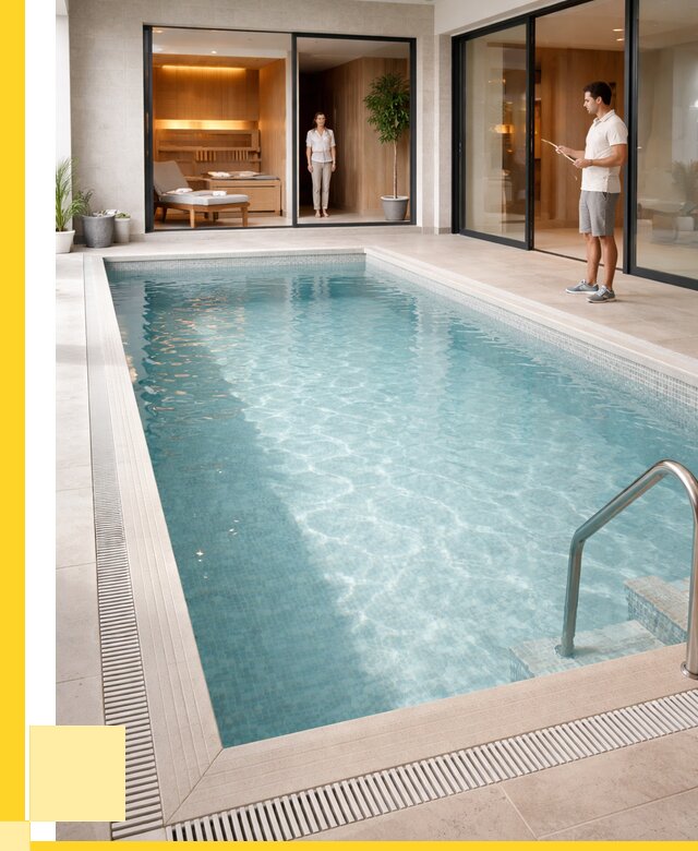 Отделка бассейна пленкой ПВХ в Коломне от 3549 р. - ЭриданКлм