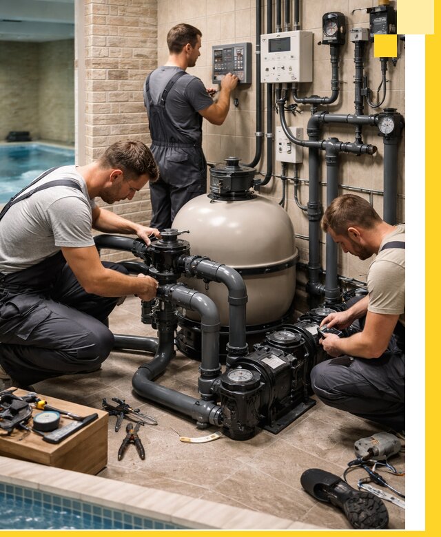 Комплексное оборудование для бассейнов под ключ в Коломне