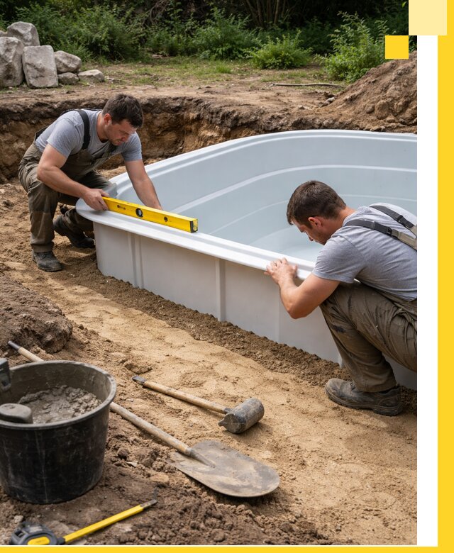 Производство и установка пластиковых бассейнов в Коломне под ключ