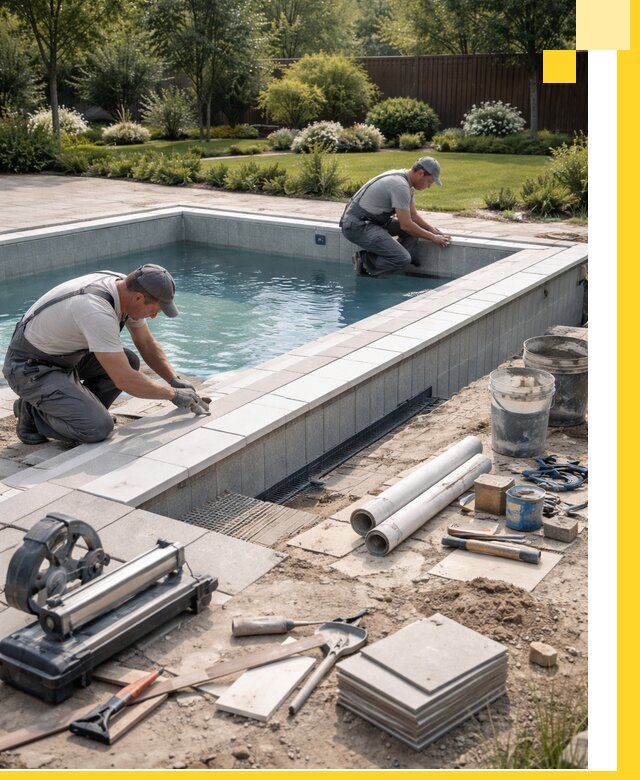 Строительство открытых бассейнов под ключ в Коломне профессионально