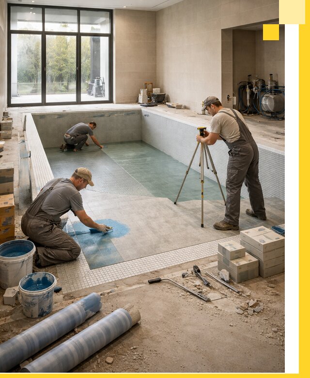 Проект и строительство закрытых бассейнов в Коломне под ключ