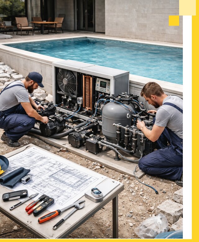 Проектирование и монтаж бассейнов с подогревом в Коломне