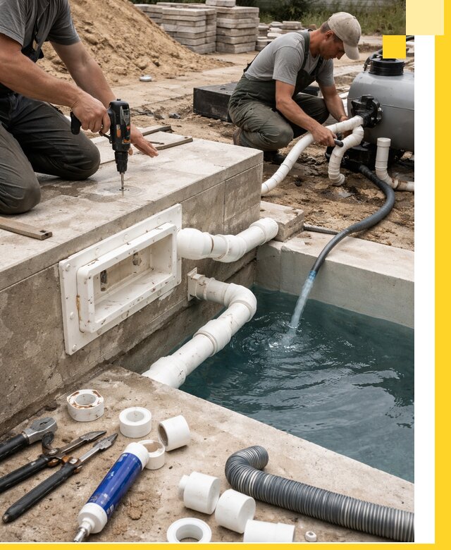 Строительство скиммерных бассейнов под ключ в Коломне