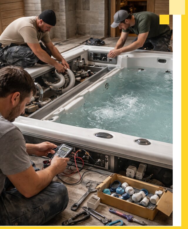 Гидромассажные бассейны под ключ в Коломне, дизайн и монтаж