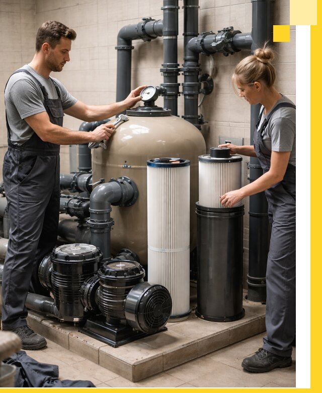 Фильтры и системы фильтрации для бассейнов в Коломне