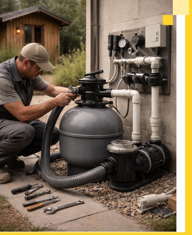 Продажа и монтаж фильтров и насосов для бассейнов в Коломне