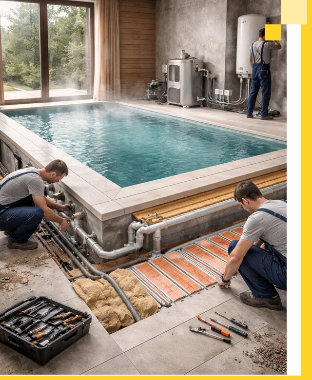 Проектирование и строительство тёплых бассейнов в Коломне