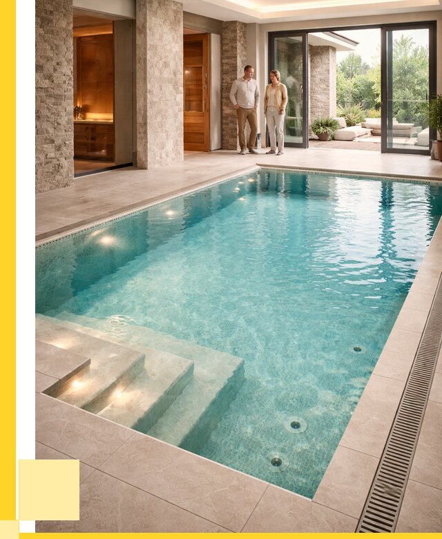 Бассейн во дворе в Коломне: проект, отделка от 1216680 р. | ЭриданКлм