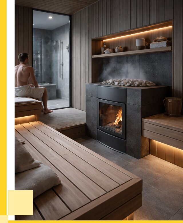 Проект сауны в частном доме в Коломне от 35487 р. | ЭриданКлм