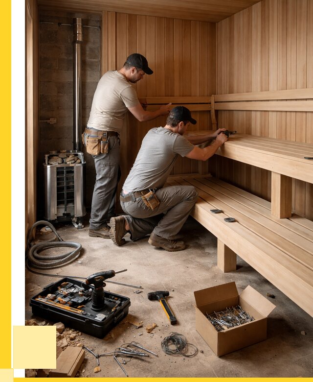 Монтаж саун под ключ в Коломне от 121668 р. | ЭриданКлм