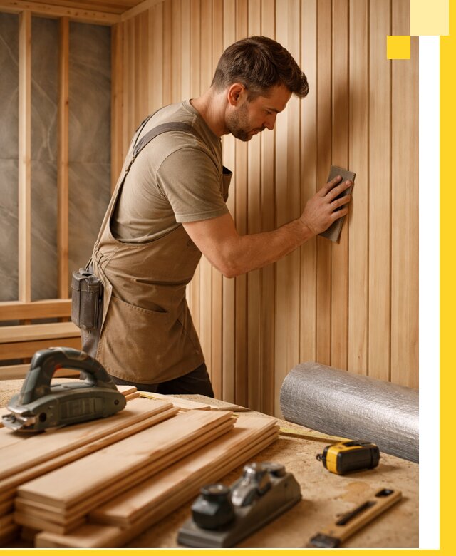 Профессиональная отделка саун и парных под ключ в Коломне