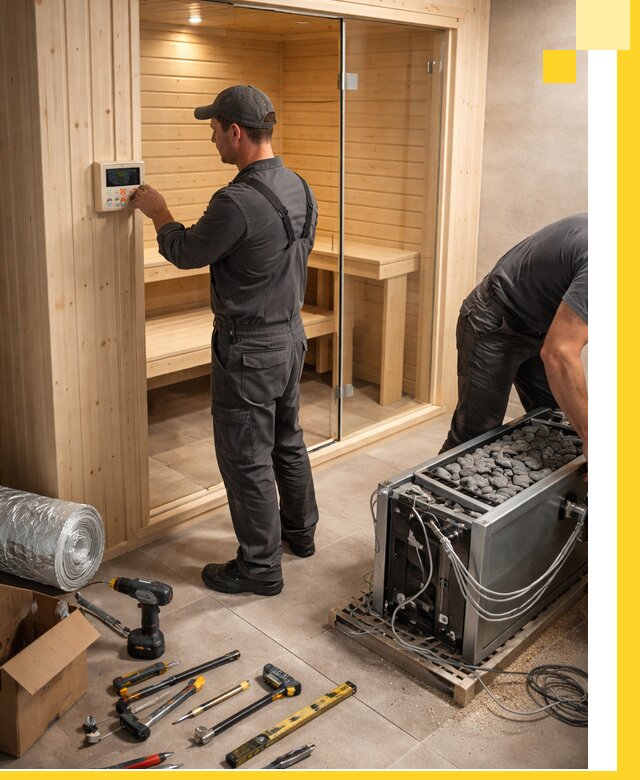 Поставка, установка и монтаж электрических саун в Коломне