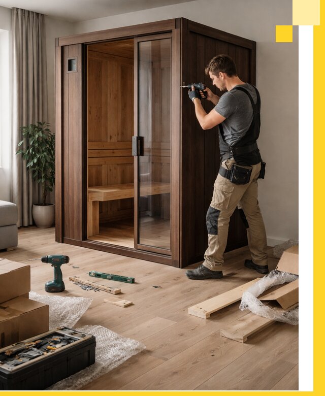 Установка и производство мини саун под ключ в Коломне