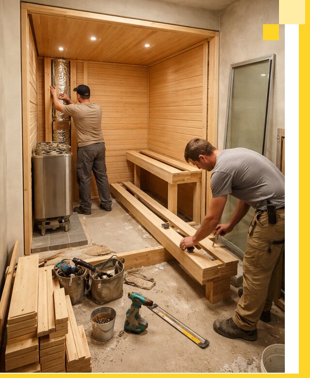 Проектирование и установка домашних саун под ключ в Коломне