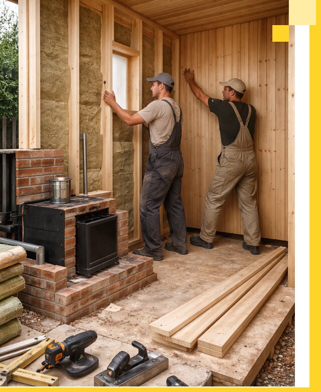 Строительство и установка дачных саун под ключ в Коломне