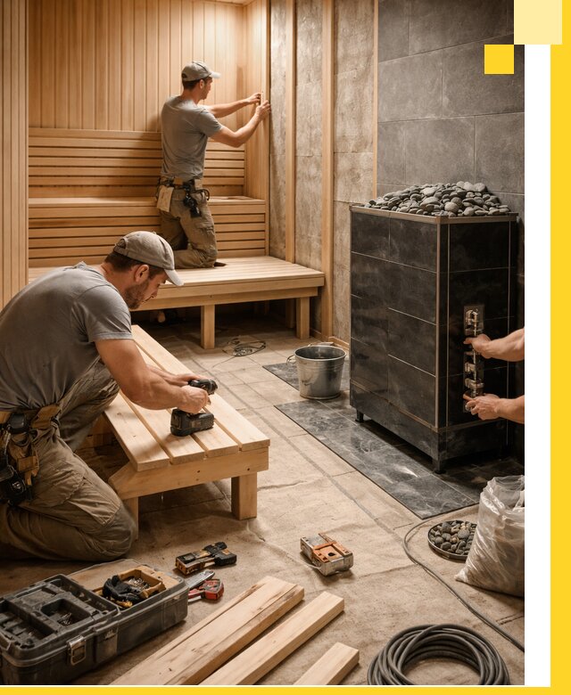 Дизайн и строительство интерьерных саун под ключ в Коломне
