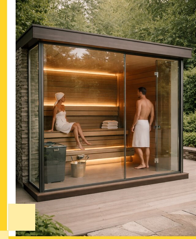 Сауна стеклянная и двери для сауны в Коломне от 253475 р. | ЭриданКлм
