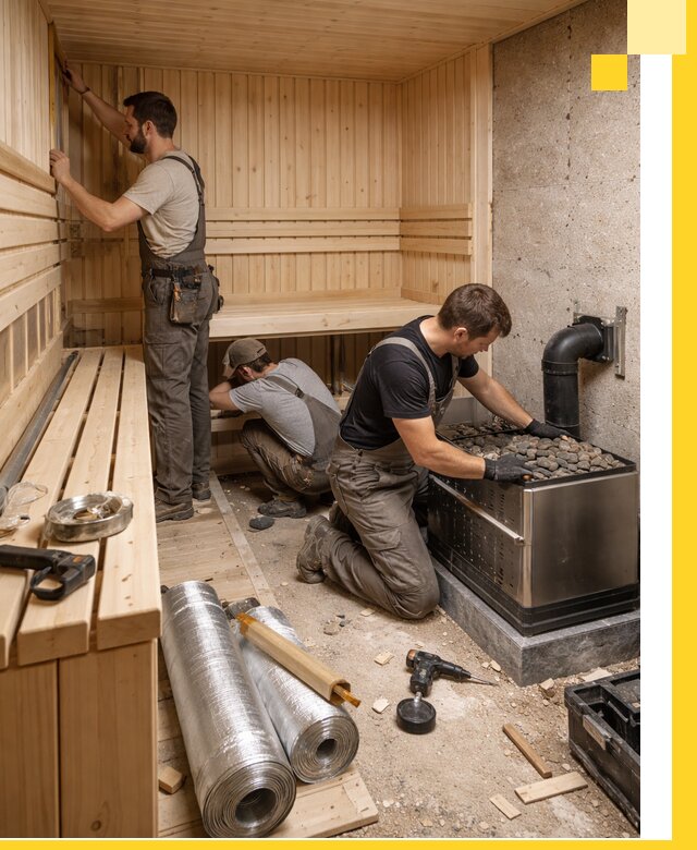 Индивидуальные сауны на заказ в Коломне под ключ, проект и монтаж