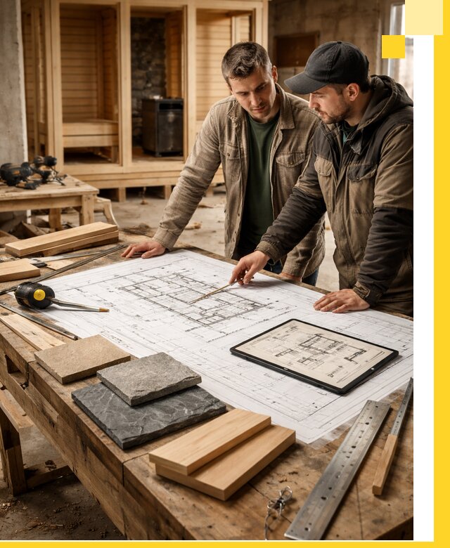 Проекты бань под ключ и планы строительства в Коломне