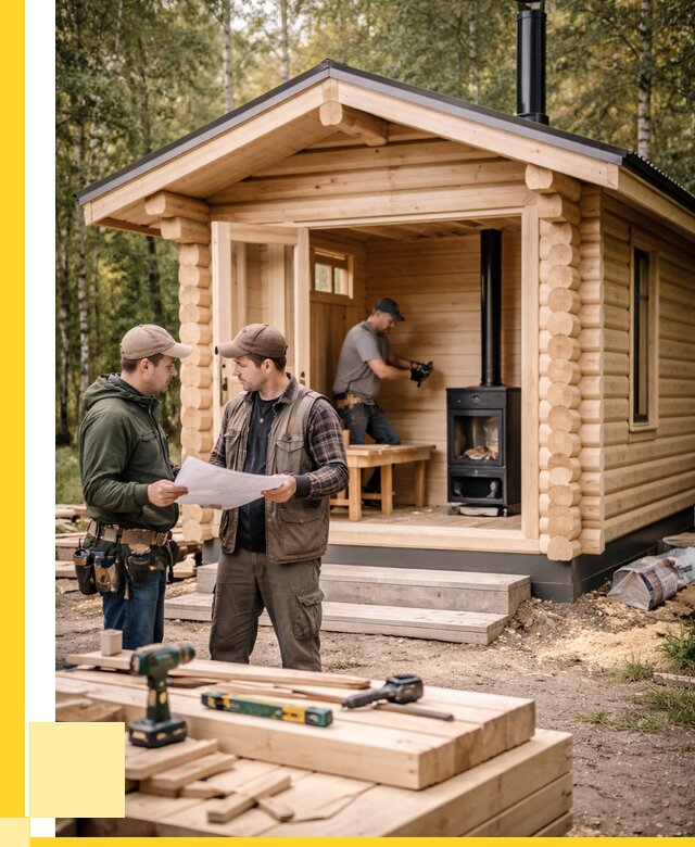 Монтаж бань под ключ в Коломне — от 202780 р. | ЭриданКлм