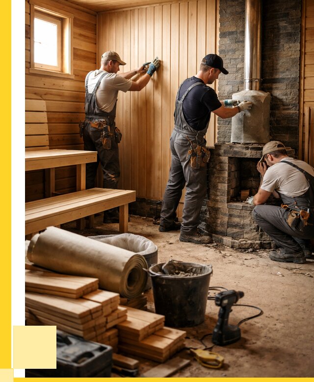 Ремонт бань под ключ в Коломне от 45626 р. | ЭриданКлм