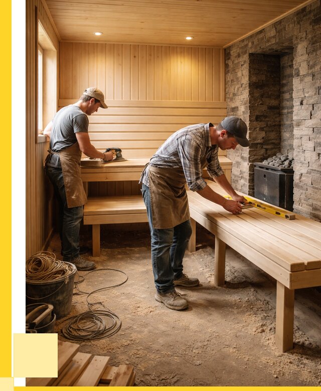 Отделка бани в Коломне: внутренняя отделка от 3042 р. | ЭриданКлм