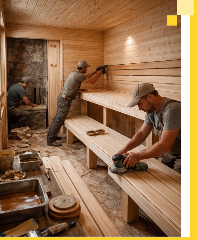 Профессиональная отделка бань в Коломне под ключ, с гарантией