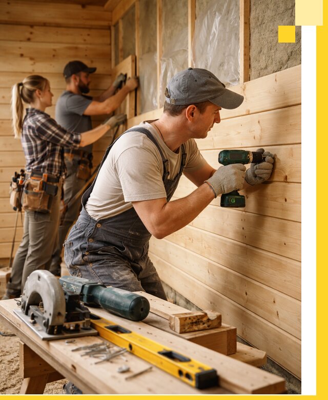 Обшивка бань под ключ в Коломне: отделка стен и потолков