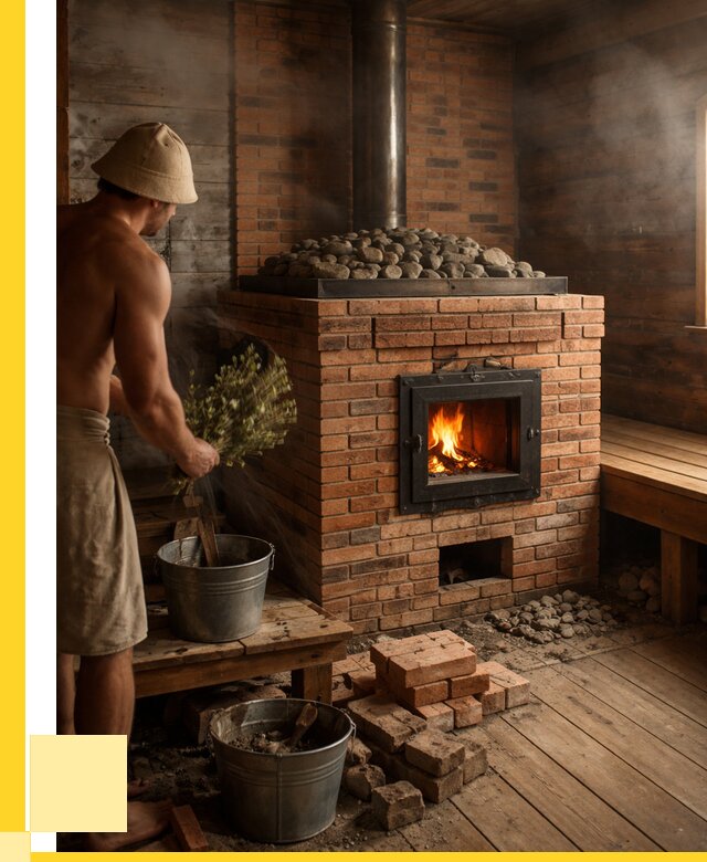 Кирпичные банные печи в Коломне от 91251 р. | ЭриданКлм