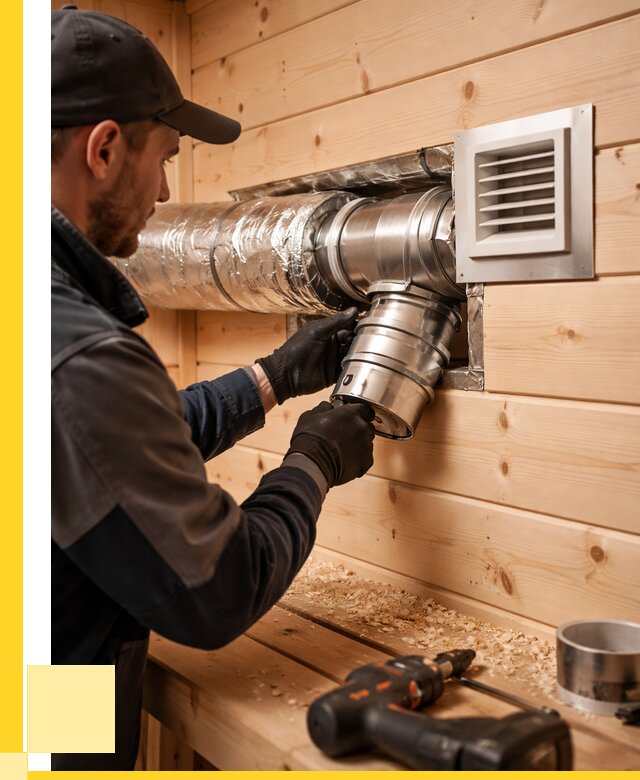 Монтаж вентиляции бани в Коломне от 12167 р. | ЭриданКлм